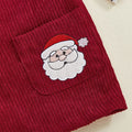 Long Sleeve Corduroy Santa Baby Set