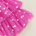 Long Sleeve Heart Tulle Skirt Toddler Set
