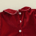 Puff Sleeve Velvet Christmas Toddler Dress