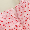 Valentine's Day Pink Hearts Toddler Dress   