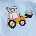 Short Sleeve Easter Tractor Hooded Toddler Tee T-Shirt The Trendy Toddlers 