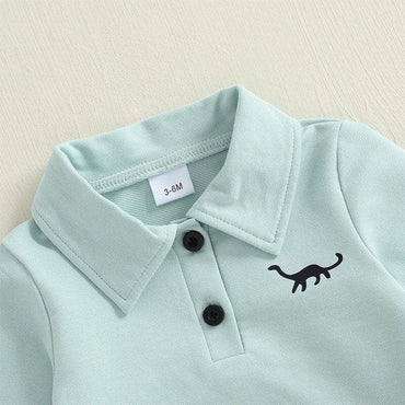 Long Sleeve Dino Collar Toddler Sweatshirt