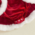 Long Sleeve Christmas Fluffy Baby Romper