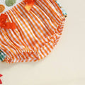 Fly Sleeve Gingham Pumpkins Baby Romper Rompers The Trendy Toddlers 