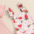 Strawberry Daisy Suspender Toddler Set   