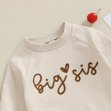 Long Sleeve Big Sis Toddler Sweatshirt   