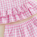 Sleeveless Pink Checkered Toddler Set