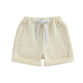 Solid Baby Shorts Shorts The Trendy Toddlers Beige 3-6 M 