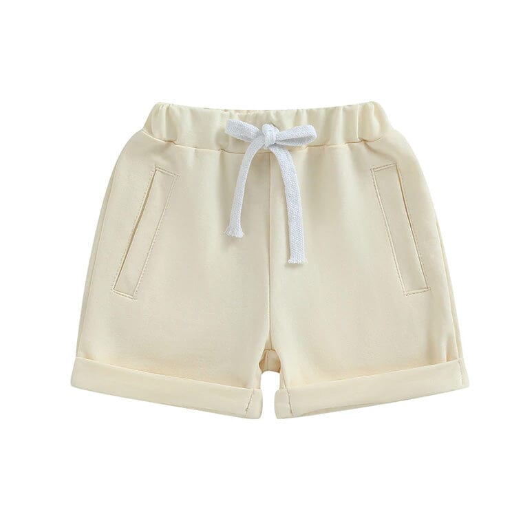 Solid Baby Shorts Shorts The Trendy Toddlers Beige 3-6 M 