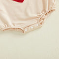 Long Sleeve Heart Bow Baby Bodysuit