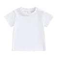 Solid Snap Buttons Toddler Tee White 9-12 M 