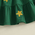 Long Sleeve Green Christmas Baby Dress