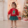 Merry Christmas Tree Tulle Skirt Toddler Set