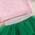 Long Sleeve Lucky Tiered Skirt Toddler Set