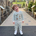 Long Sleeve Striped Dinosaurs Baby Set Sets The Trendy Toddlers 