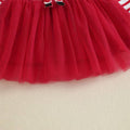 Long Sleeve Striped Santa Toddler Dress