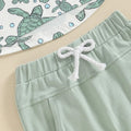 Short Sleeve Turtles Solid Shorts Baby Set   