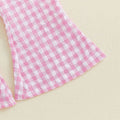 Sleeveless Pink Checkered Toddler Set
