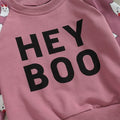 Hey Boo Purple Toddler Sweatshirt   