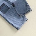 Sleeveless Denim Striped Toddler Jumpsuit Jumpsuit The Trendy Toddlers 