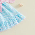Sleeveless Seaside Striped Toddler Dress