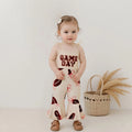 Sleeveless Game Day Flared Toddler Jumpsuit