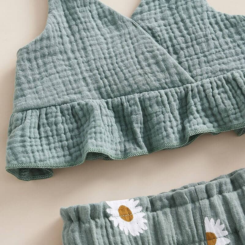 Daisy Linen Toddler Set Sets The Trendy Toddlers 