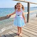 Sleeveless Seaside Striped Toddler Dress
