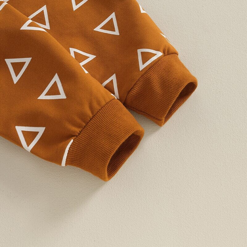 Long Sleeve Triangles Baby Set Sets The Trendy Toddlers 