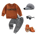 Brown Sweatshirt Pumpkin Set   