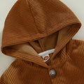 Solid Corduroy Hooded Toddler Jacket Jacket The Trendy Toddlers 