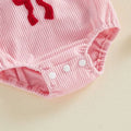 Sleeveless Bow Santa Baby Romper