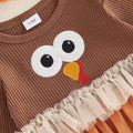Long Sleeve Thanksgiving Turkey Baby Romper Rompers The Trendy Toddlers 