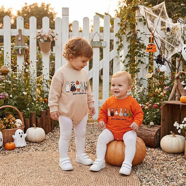 Long Sleeve Spooky Goose Baby Bodysuit