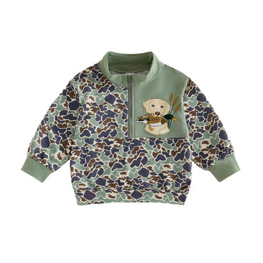 Hunting Toddler Sweatshirt sweatshirt The Trendy Toddlers Green 2T 