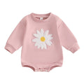 Long Sleeve Daisy Baby Bodysuit Pink 0-3 M