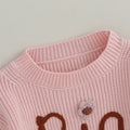 Big Sis Knitted Toddler Sweater   