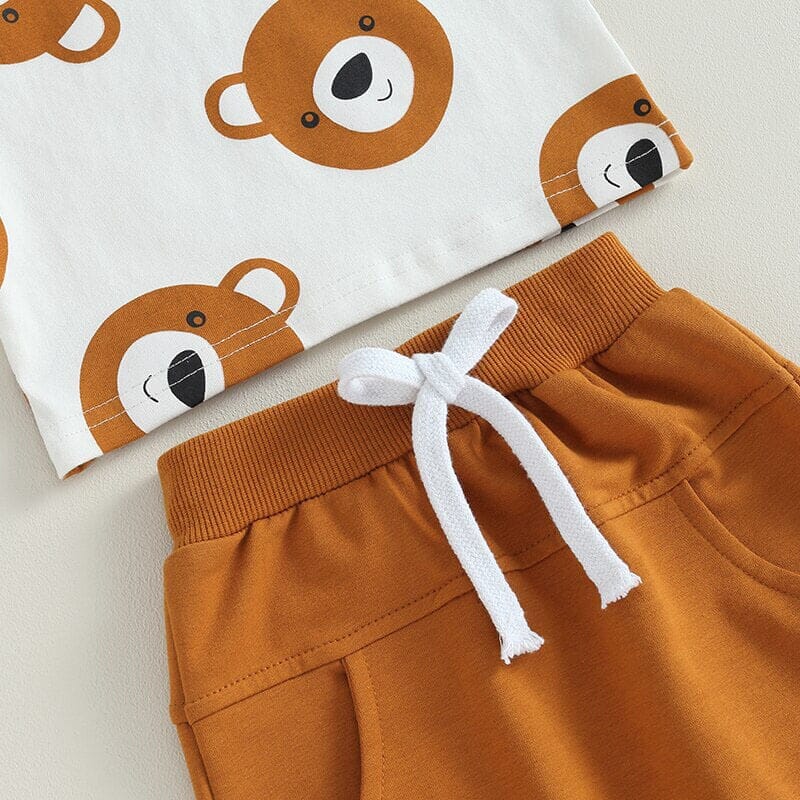 Teddy Bear Solid Pants Baby Set Sets The Trendy Toddlers 