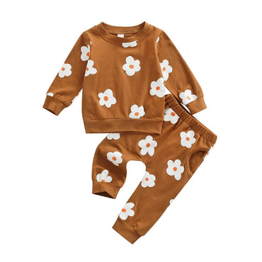Brown Daisy Toddler Set   