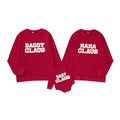 Claus Family Christmas Matching Sweatshirt Red 0-3 M