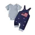 Short Sleeve Striped American Baby Set Sets The Trendy Toddlers 