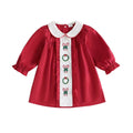 Long Sleeve Collar Christmas Toddler Dress Dresses The Trendy Toddlers 