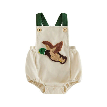 Sleeveless Duck Corduroy Baby Romper Rompers The Trendy Toddlers 