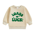 Loads of Luck Toddler Sweatshirt Beige 9-12 M