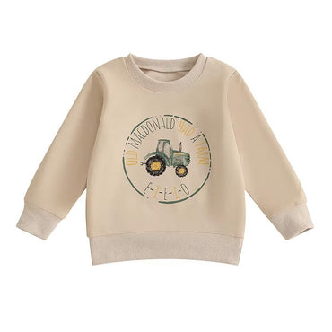 Little Farmer Toddler Sweatshirt Beige 12-18 M 