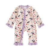 Long Sleeve Halloween Ruffled Baby Jumpsuit