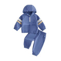 Long Sleeve Half Zip Hooded Toddler Set Sets The Trendy Toddlers 