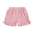 Ruffles Plaid Toddler Shorts Pink 9-12 M