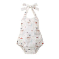 Floral Deer Baby Romper Holiday The Trendy Toddlers 