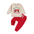 Long Sleeve Fire Trucks Baby Set